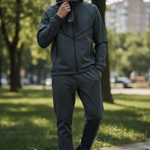 Костюм спорт Hai (M-3XL) H1343 grey (деми) Hai H1343 grey