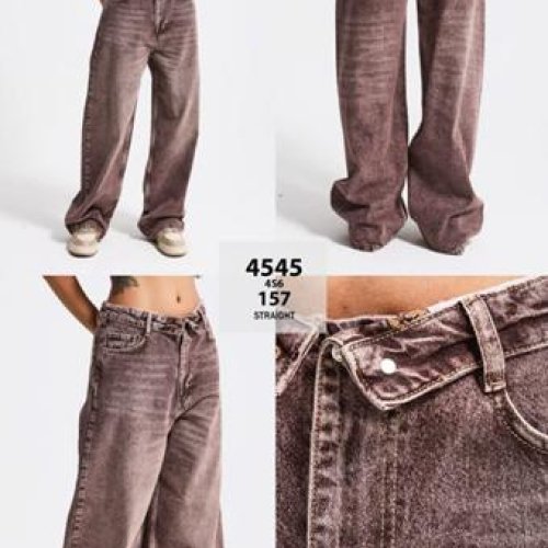Джинсы Jeans Style (34-42) 4545-4S6-157 brown (деми) Jeans Style 4545-4S6-157 brown