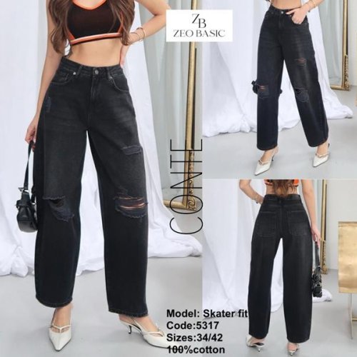 Джинсы Jeans Style (34-42) 5317 d.grey (деми) Jeans Style 5317 d.grey