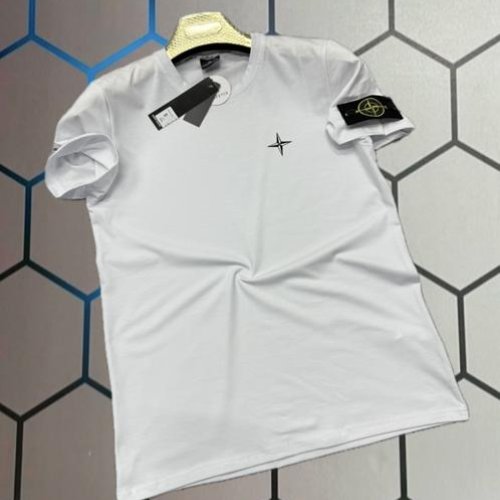 Футболка Alex Clothes (S-2XL) 14017 white (лето) Alex Clothes 14017 white