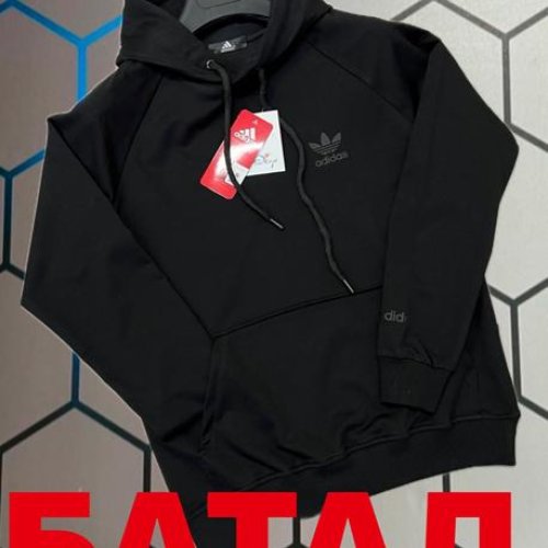 Худи Alex Clothes (2XL-6XL) 14050 black (деми) Alex Clothes 14050 black