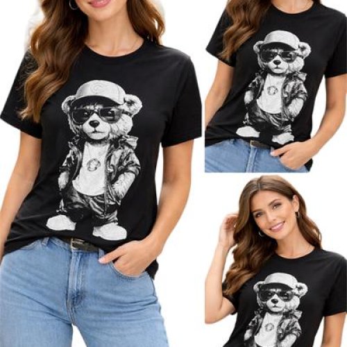 Футболка ALIA (M-3XL) AL68 black (лето) ALIA AL68 black