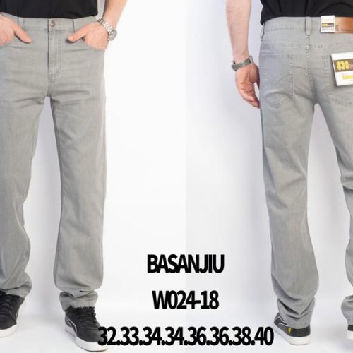Джинсы Basanjiu (32-40) 024-18 grey (деми) Basanjiu 024-18 grey