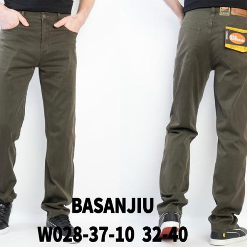 Джинсы Basanjiu (32-40) 028-37-10 khaki (деми) Basanjiu 028-37-10 khaki