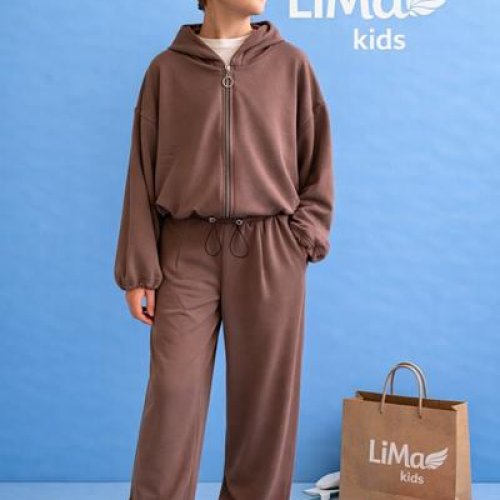 Костюм спорт LiMa kids (134-158) 2604 brown (деми) LiMa kids 2604 brown