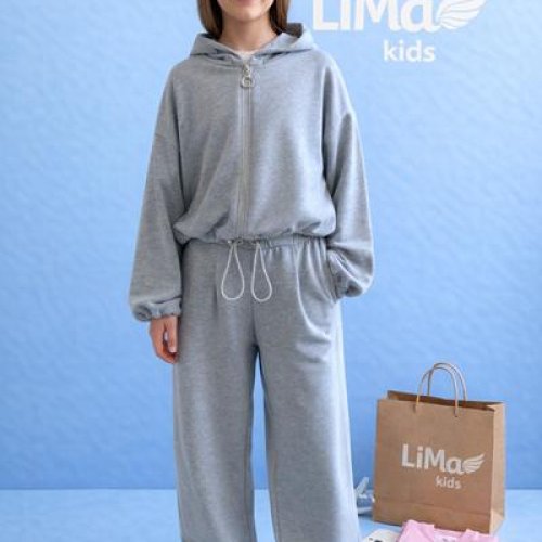 Костюм спорт LiMa kids (134-158) 2604 grey (деми) LiMa kids 2604 grey