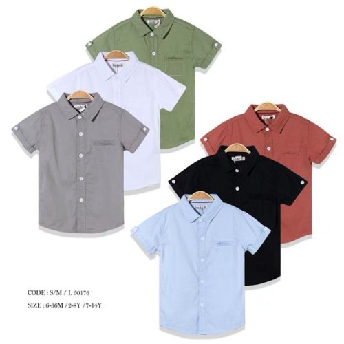 Рубашка Meloria (2-8) 50176 l.blue (лето) Meloria 50176 l.blue