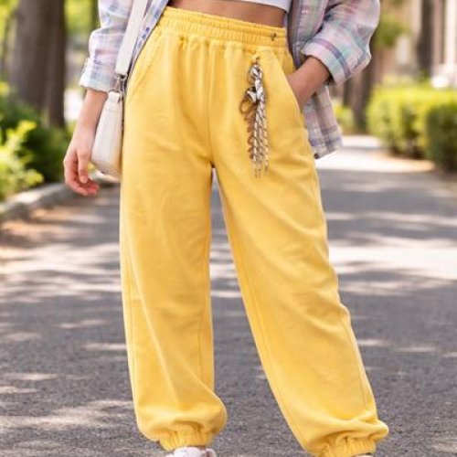 Штаны спорт Meloria (120-170) CK125 yellow (деми) Meloria CK125 yellow