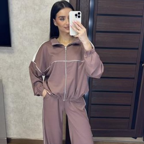 Костюм спорт Valentina (42-52) 109 brown (деми) Valentina 109 brown