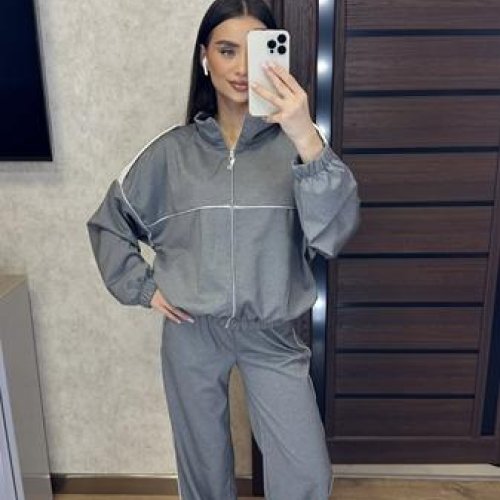 Костюм спорт Valentina (42-52) 109 d.grey (деми) Valentina 109 d.grey