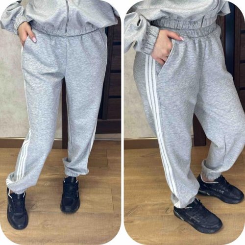 Штаны спорт Valentina (42-56) 210 grey (деми) Valentina 210 grey