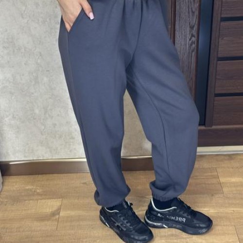 Штаны спорт Valentina (42-56) 211 d.grey (деми) Valentina 211 d.grey