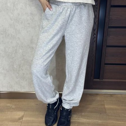 Штаны спорт Valentina (42-56) 211 l.grey (деми) Valentina 211 l.grey