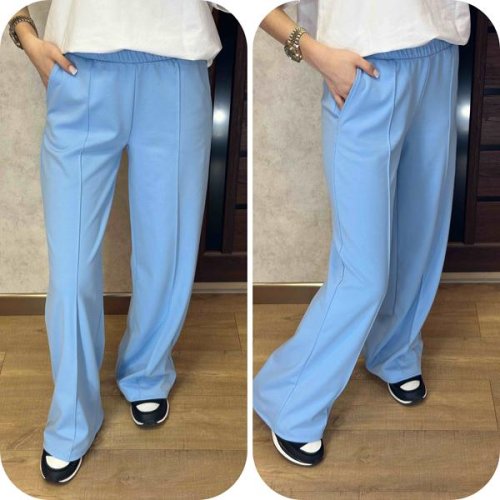 Штаны спорт Valentina (42-48) 244 l.blue (деми) Valentina 244 l.blue