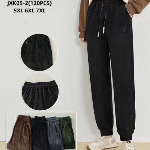 Штаны спорт ALIA (5XL-7XL) JXK05-2 mix велюр (деми) ALIA JXK05-2 mix велюр