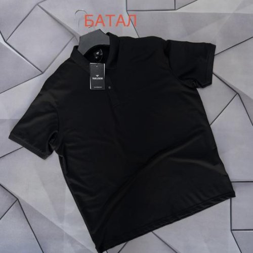 Футболка Rassul (XL-5XL) 66582 black (лето) Rassul 66582 black