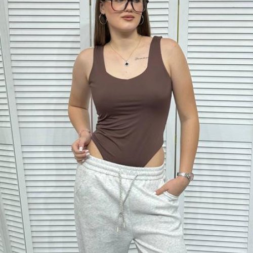 Боди MMC clothes (42-48) 7130 brown (лето) MMC clothes 7130 brown