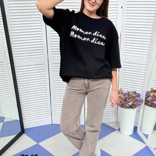 Футболка MMC clothes (one size) 7143 black (лето) MMC clothes 7143 black