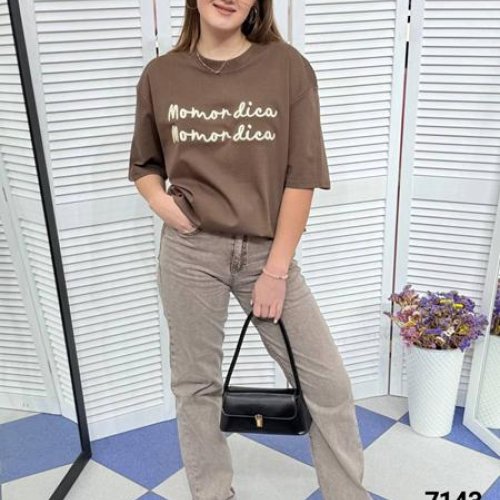 Футболка MMC clothes (one size) 7143 brown (лето) MMC clothes 7143 brown