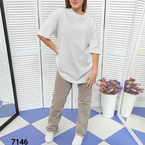 Футболка MMC clothes (one size) 7146 white (лето) MMC clothes 7146 white