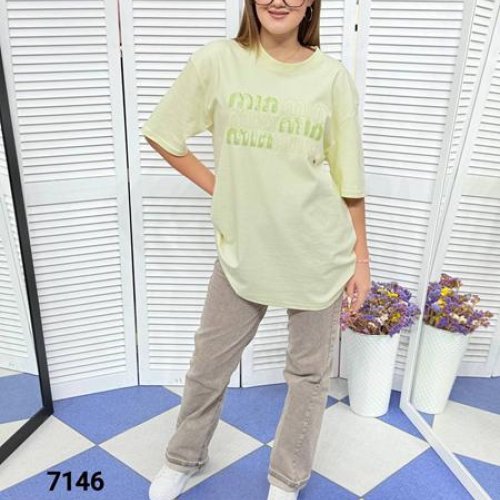 Футболка MMC clothes (one size) 7146 yellow (лето) MMC clothes 7146 yellow