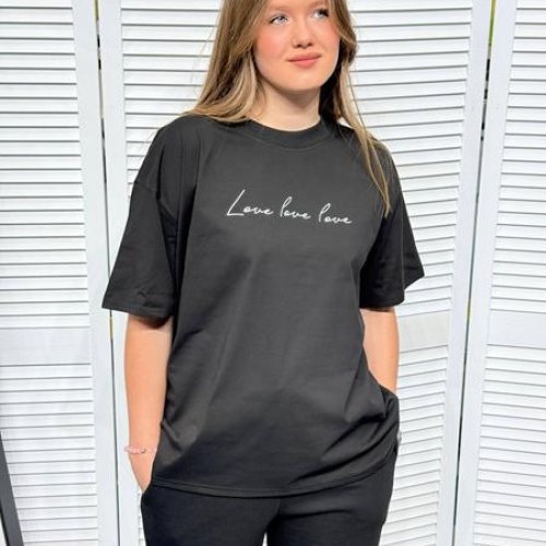 Футболка MMC clothes (46-52) 7313 black (лето) MMC clothes 7313 black