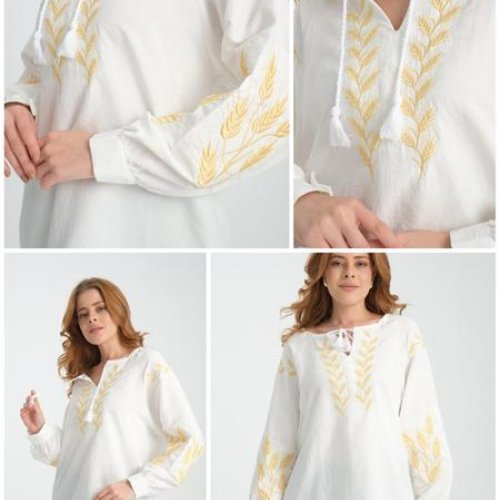 Вышиванка MMC clothes (46-52) MC15 white (деми) MMC clothes MC15 white