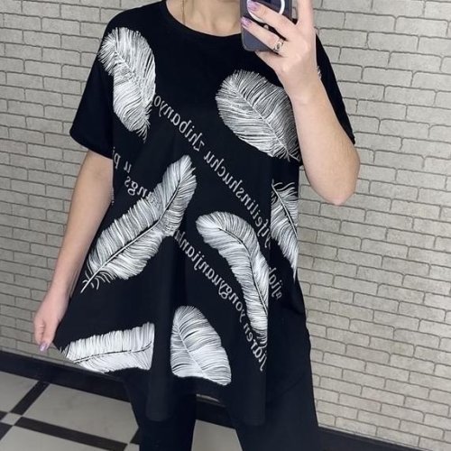 Футболка LeVisha (58-62) 25007 black (лето) LeVisha 25007 black