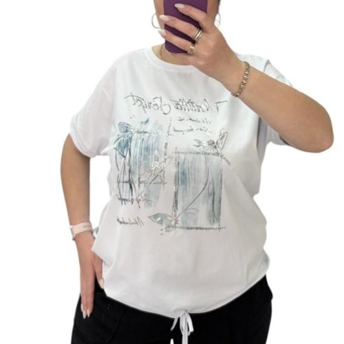 Футболка LeVisha (XL-3XL) 25037 white (лето) LeVisha 25037 white