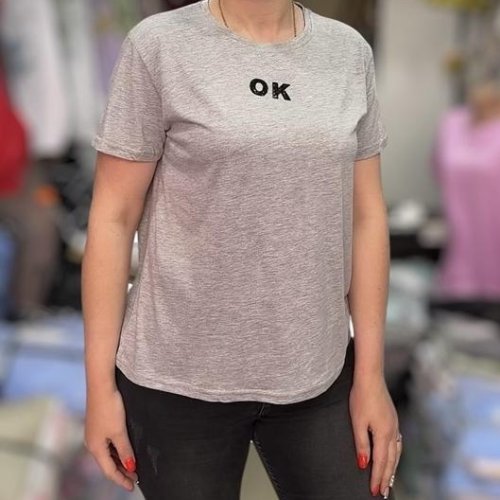 Футболка LeVisha (44-50) 25075 grey (лето) LeVisha 25075 grey