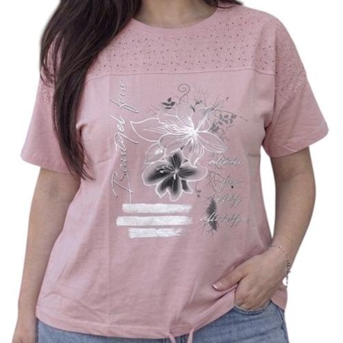 Футболка LeVisha (52-56) 26016 pink (лето) LeVisha 26016 pink