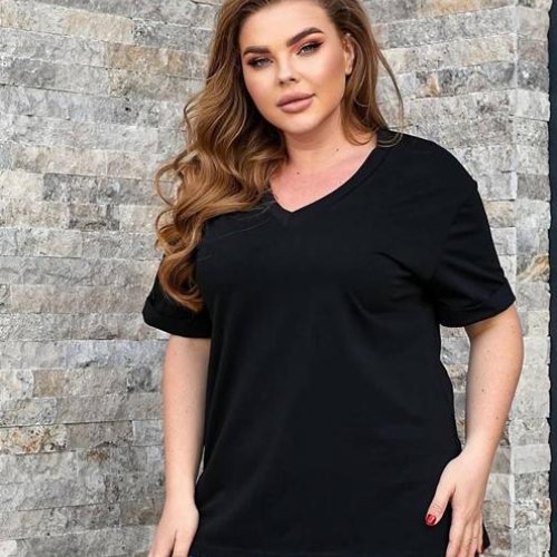 Футболка LeVisha (48-56) 54003 black (лето) LeVisha 54003 black