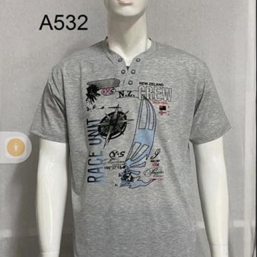 Футболка Ayden (46-54) A532 grey (лето) Ayden A532 grey