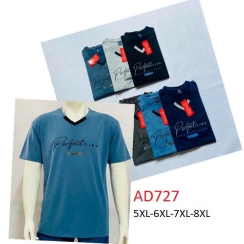 Футболка Ayden (5XL-8XL) AD727 l.blue (лето) Ayden AD727 l.blue