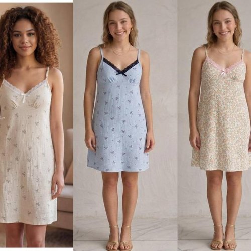 Ночнушка Samo (44-52) 4052 beige-pink (лето) Samo 4052 beige-pink