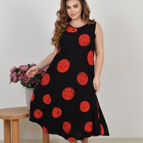 Сарафан Romeo life (50-60) 072-4 black (лето) Romeo life 072-4 black