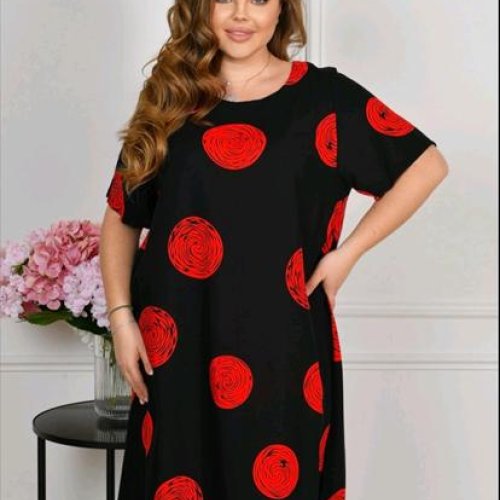 Платье Romeo life (56-60) 083-2 black (лето) Romeo life 083-2 black