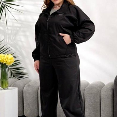 Костюм спорт Romeo life (46-52) 133-5 black (деми) Romeo life 133-5 black