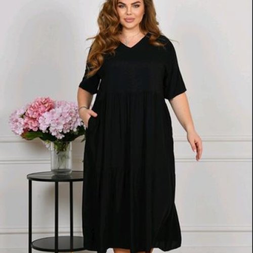 Платье Romeo life (58-62) 2111 black (лето) Romeo life 2111 black