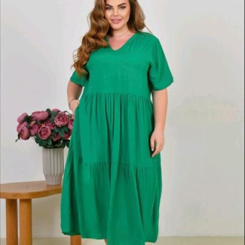 Платье Romeo life (58-62) 2111 green (лето) Romeo life 2111 green