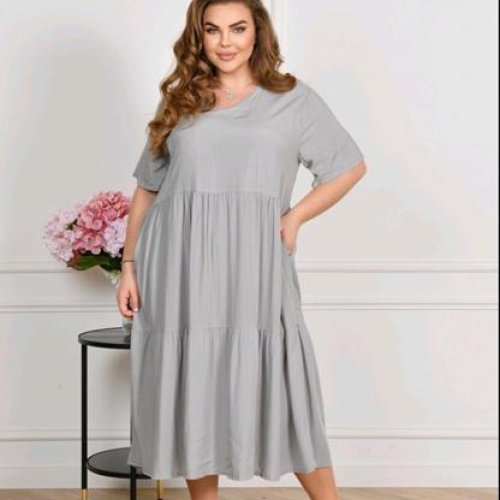 Платье Romeo life (58-62) 2111 grey (лето) Romeo life 2111 grey