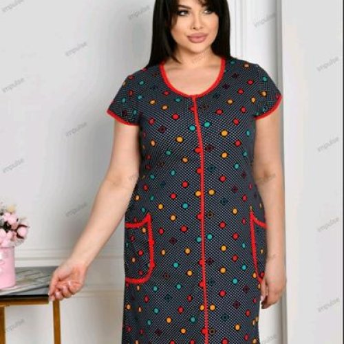 Халат Romeo life (50-58) 2620 black (лето) Romeo life 2620 black