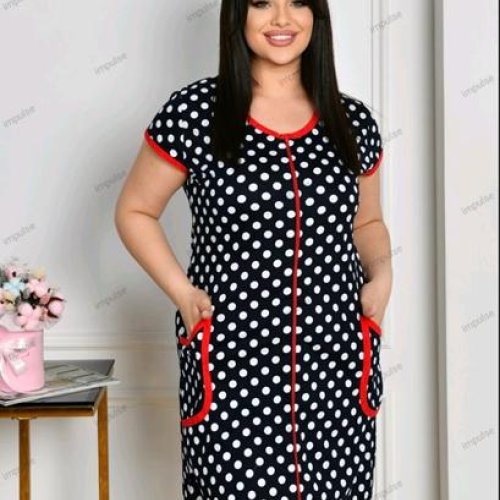 Халат Romeo life (50-58) 2620-3 black (лето) Romeo life 2620-3 black