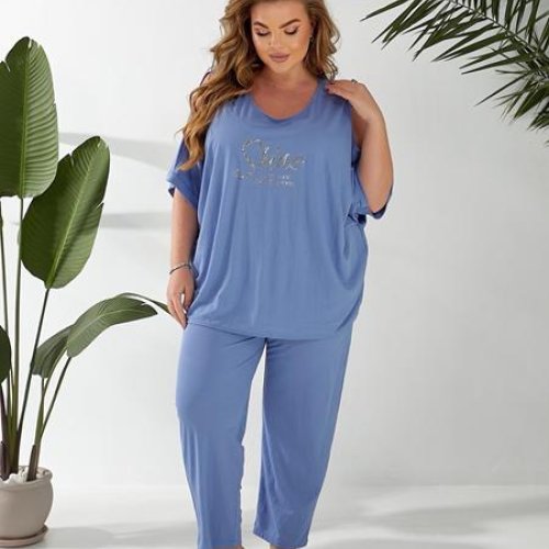 Костюм Romeo life (50-60) 357-7 l.blue (лето) Romeo life 357-7 l.blue