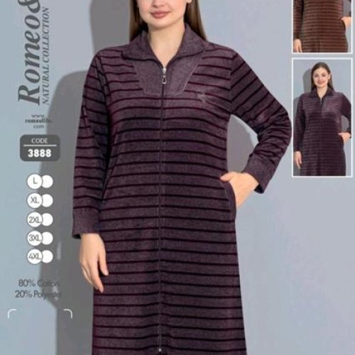 Халат Romeo life (48-56) 3888 brown (деми) Romeo life 3888 brown