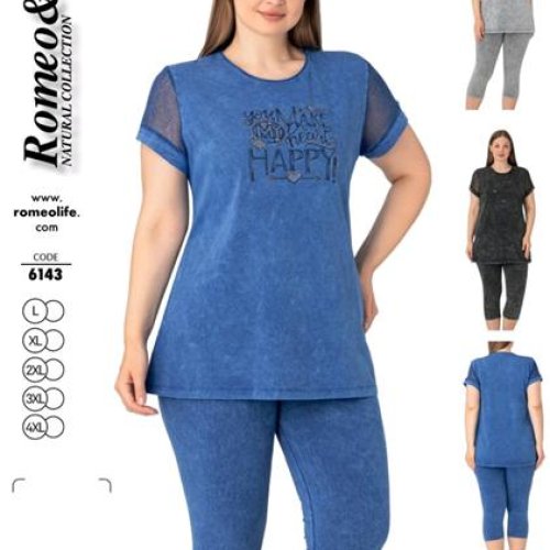 Костюм Romeo life (48-56) 6143 black (лето) Romeo life 6143 black