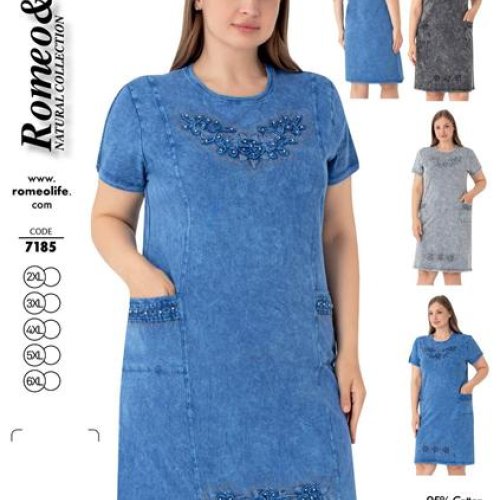 Платье Romeo life (52-60) 7185 blue (лето) Romeo life 7185 blue