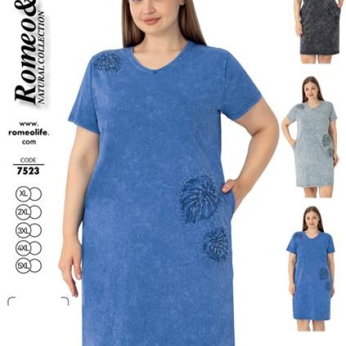 Платье Romeo life (50-58) 7523 blue (лето) Romeo life 7523 blue