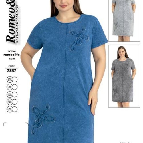 Платье Romeo life (52-60) 7857 blue (лето) Romeo life 7857 blue