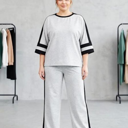 Костюм спорт Romeo life (42-56) 791 l.grey (лето) Romeo life 791 l.grey